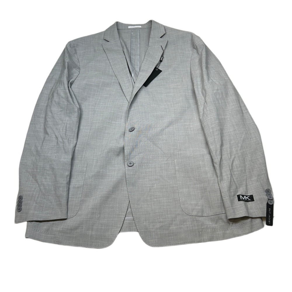 Michael Kors Sport Coat Mens 50L 40 Lt Gray Modern Fit Stretch‎ Classic NEW